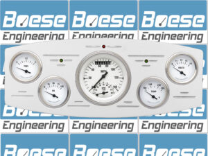 1933-1934 Dodge Car Billet Aluminum 5 Gauge Panel w/ Classic Instruments Gauges (Ultimate Speedometer)