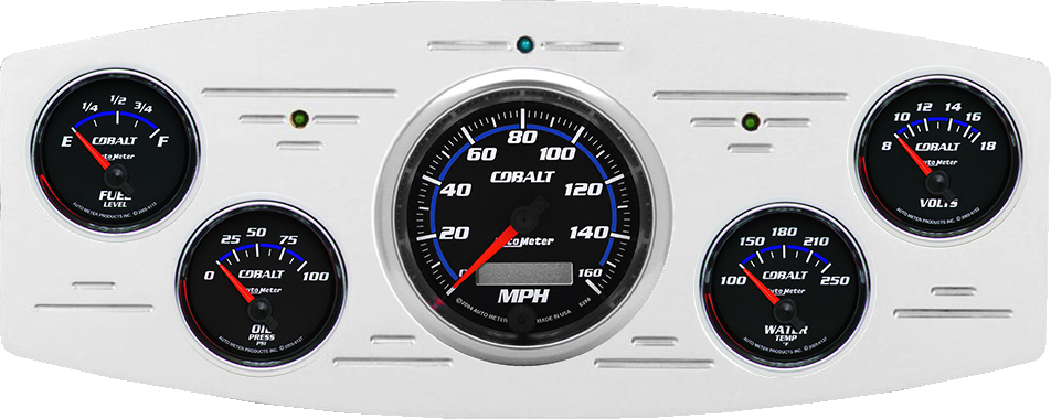 1933-1934 Dodge Car Billet Aluminum Gauge Panel w/ Auto Meter Cobalt Gauges