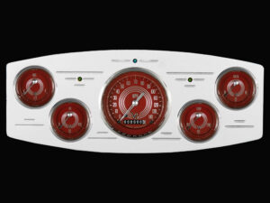 1933-1934 Dodge Car Billet Aluminum 5 Gauge Panel w/ Classic Instruments Gauges