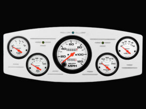 1933-1934 Dodge Car Billet Aluminum Gauge Panel w/ Auto Meter Phantom gauges