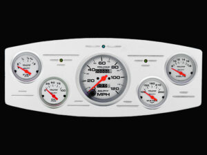 1933-1934 Dodge Car Billet Aluminum Gauge Panel w/ Ultra-Lite gauges