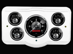 1936 Dodge Car Billet Aluminum 5 Gauge Panel w/ Auto Meter Prestige Series