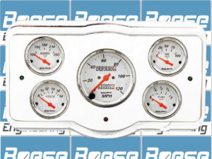 1936 Dodge Car Billet Aluminum Gauge Panel w/ Auto Meter Street Rod series gauges