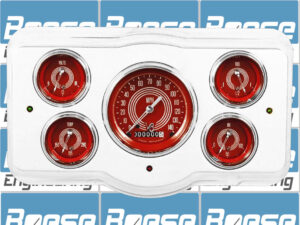 1936 Dodge Car Billet Aluminum 5 Gauge Panel w/ Classic Instruments Gauges