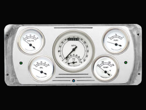 1937 Dodge Car Billet Aluminum 5 Gauge Panel w/ Classic Instruments Gauges (Ultimate Speedometer)