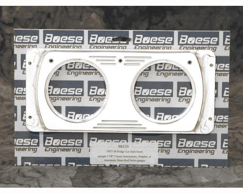 1937 Dodge Car 2 gauge Billet Aluminum Gauge Panels