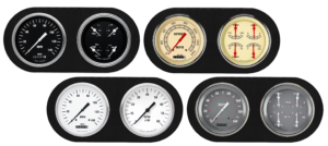 1938 Dodge Car Aluminum Gauge Panel w/ Classic Instruments Gauges