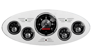 1933-1934 Plymouth Car Billet Aluminum 5 Gauge Panel w/ Auto Meter Prestige Series