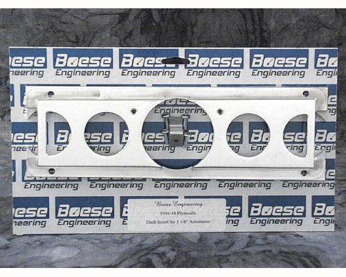1946-1948 Plymouth Car 5 Gauge Aluminum Gauge Panels for 3 1/8" & 2 1/16" Auto Meter Gauges