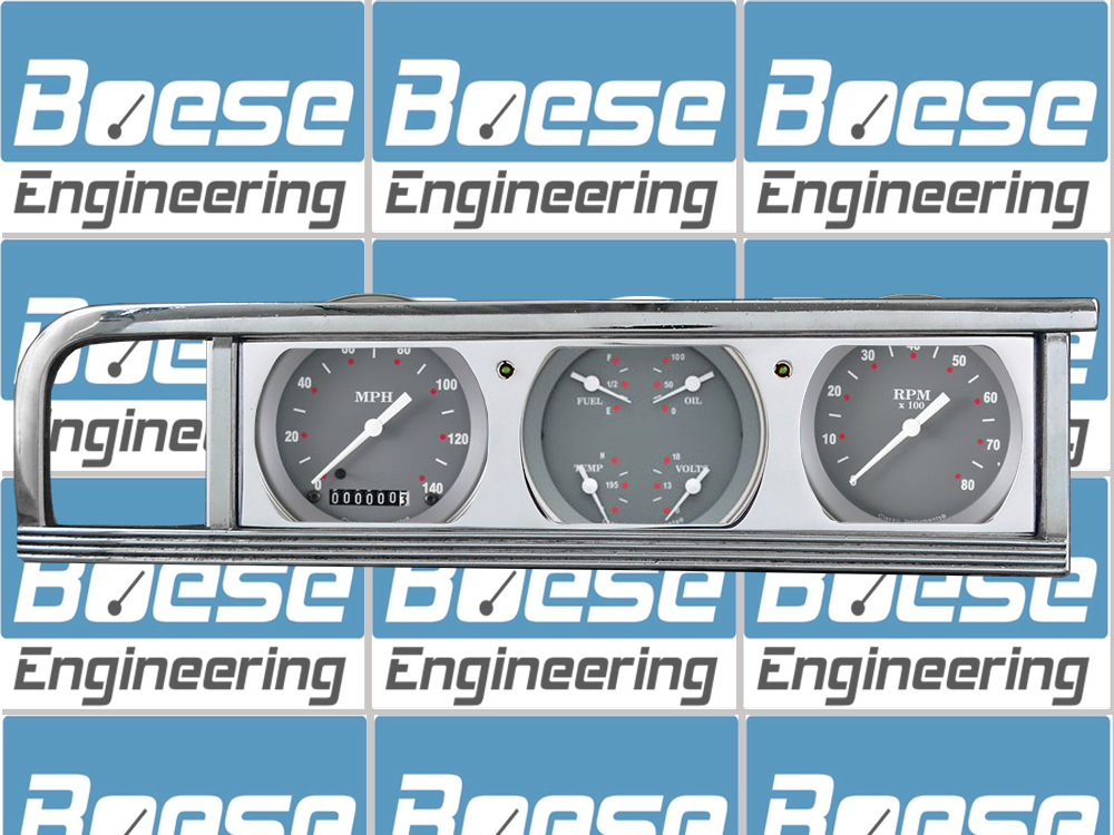 1946-1948 Plymouth Aluminum 3 Gauge Panel w/ Classic Instruments Gauges - Image 4