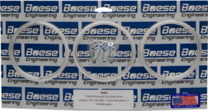 1949-1950 Plymouth Car 3 Gauge Aluminum Adapter Rings for 3 3/8" AutoMeter, Classic Instruments, or Dolphin