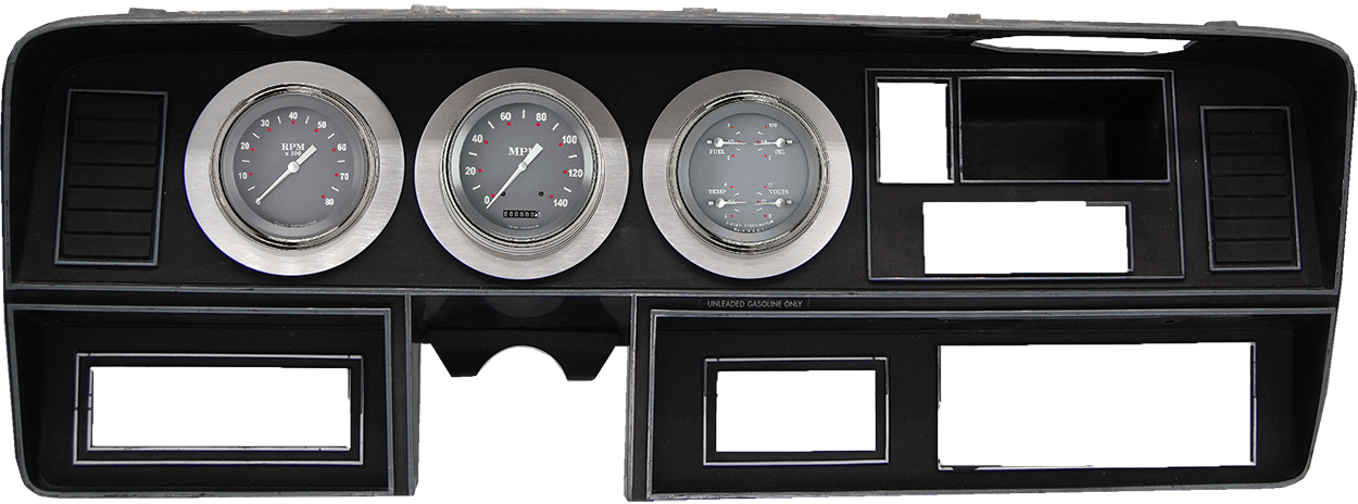 1981-1993 Dodge Ram Aluminum Adapter Rings w/ Classic Instruments SG Series Gauges