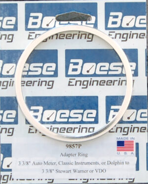 3 3/8" Auto Meter, Classic Instruments, or Dolphin to 3 3/8" Stewart Warner or VDO Adapter Ring set.