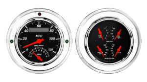 1952-1955 Buick Aluminum Gauge Panels w/ Auto Meter Designer Black Gauges