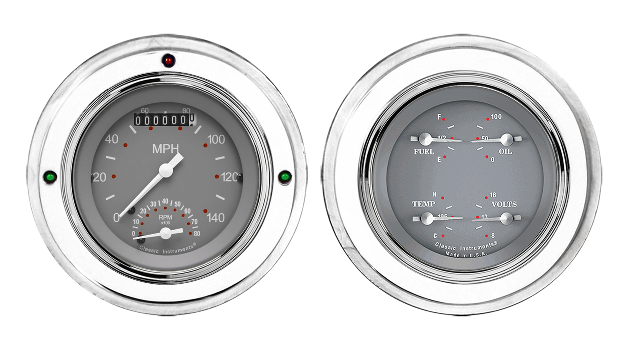 1952-1955 Buick Aluminum Gauge Panels w/ Classic Instruments SG Series Gauges (Ultimate Speedometer)