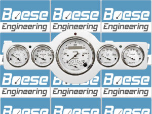 1941-1948 Aluminum Gauge Panel w/ Auto Meter Street Rod Series Gauges (Speedo/Tach)