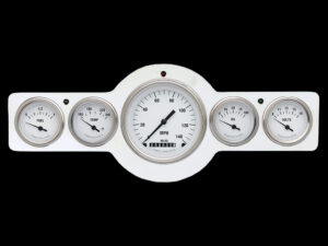 1941-1948 Pontiac Aluminum 5 Gauge Panel w/ Classic Instruments Gauges