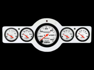 1941-1948 Pontiac Car Billet Aluminum Gauge Panel w/ Auto Meter Phantom gauges