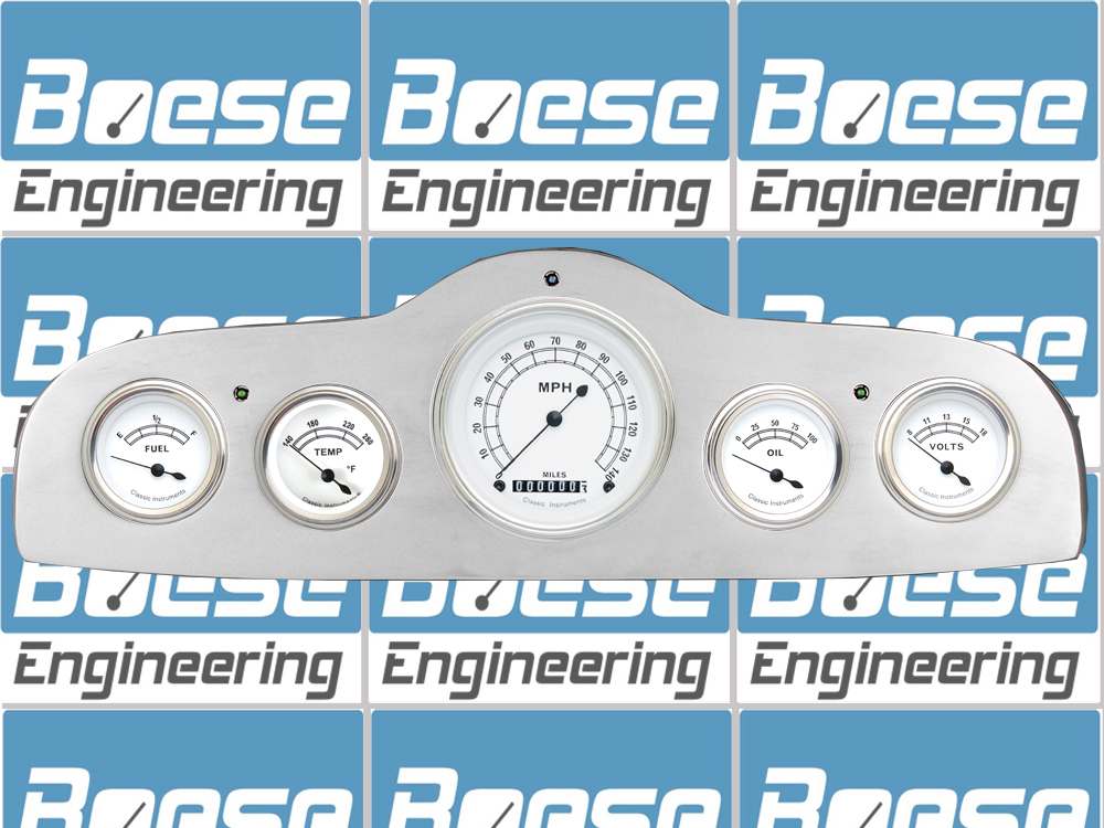 1949-1952 Pontiac Aluminum 5 Gauge Panel w/ Classic Instruments Gauges - Image 4