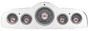 1949-1952 Pontiac Aluminum 5 Gauge Panel w/ Classic Instruments Gauges