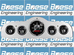 1949-1952 Pontiac Aluminum 5 Gauge Panel w Auto Meter Prestige Series