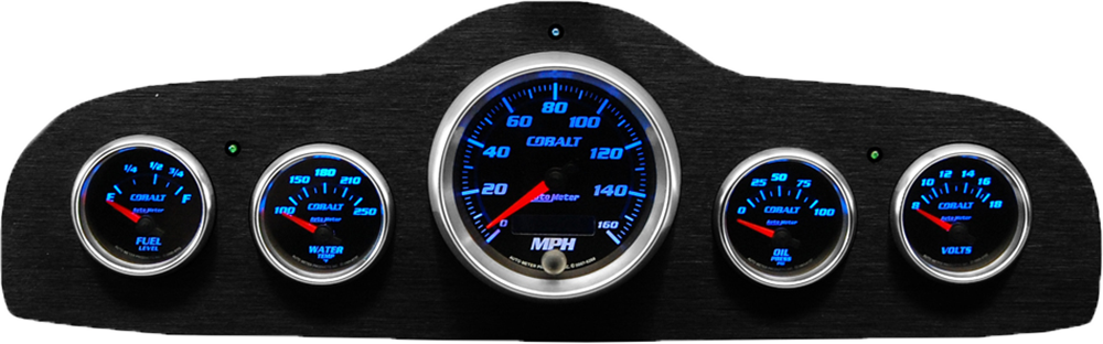 1949-1952 Pontiac Aluminum Gauge Panel w/ AutoMeter Cobalt Gauges
