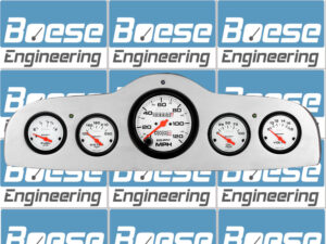 1949-1952 Pontiac Car Billet Aluminum Gauge Panel w/ Auto Meter Phantom gauges