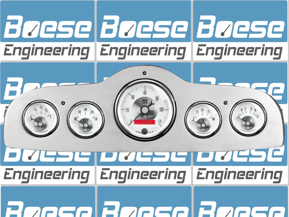 1949-1952 Pontiac Aluminum 5 Gauge Panel w Auto Meter Prestige Series - Image 2