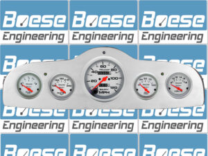 1949-1952 Pontiac Car Billet Aluminum Gauge Panel w/ Ultra-Lite gauges