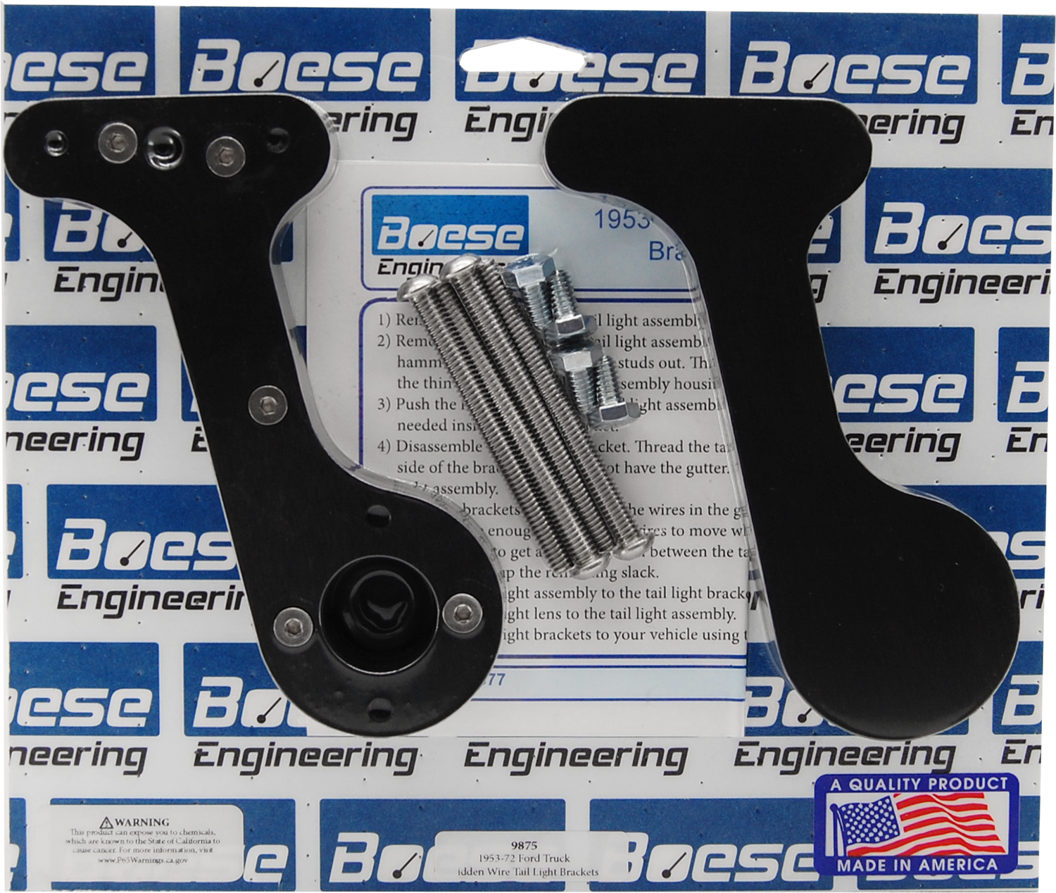 1953-1972 Ford Truck Billet Aluminum Hidden Wire Tail Lamp Brackets - Image 2