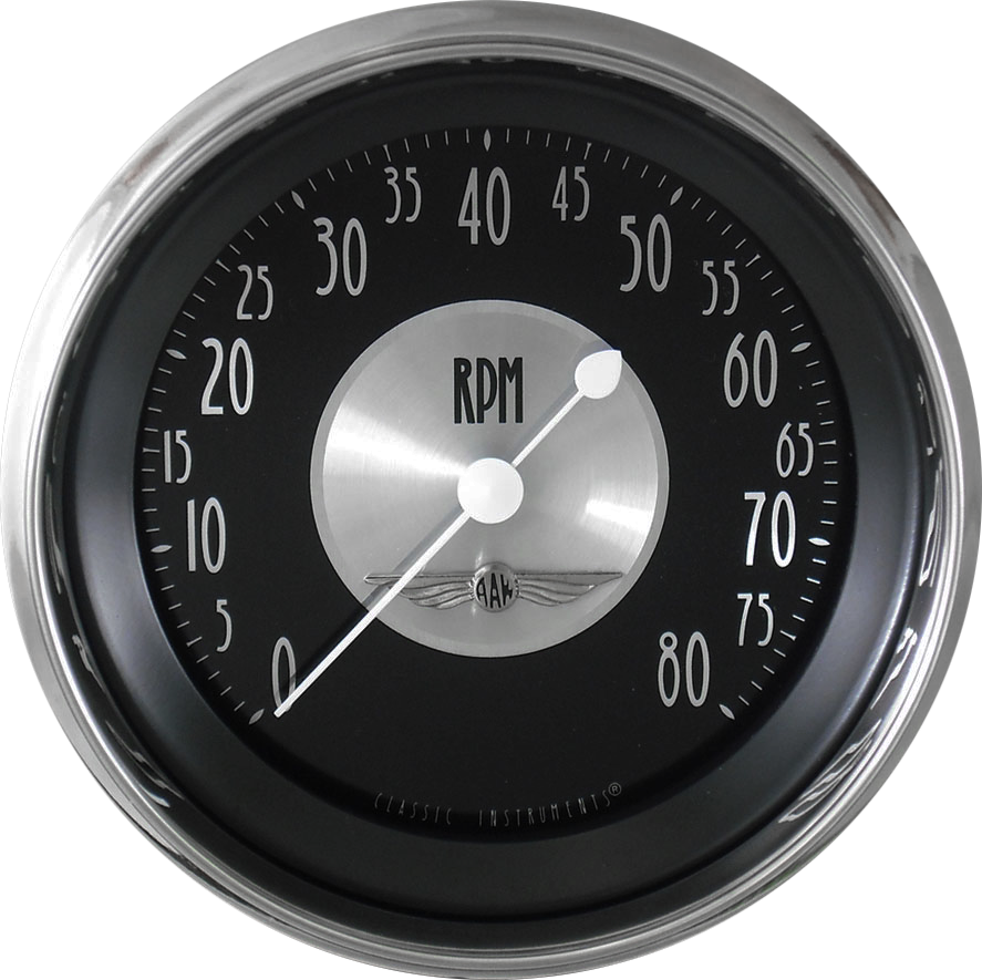 AT80SHC Classic Instruments 3 3/8" All American Tradition 8,000 RPM Tachometer