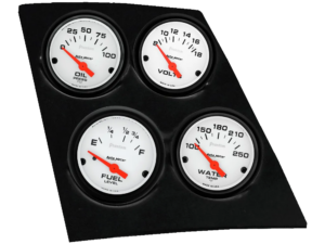 1968-1969 Camaro / Firebird or 1968-1974 Nova 4 Gauge Console Insert w/ Auto Meter Phantom Gauges