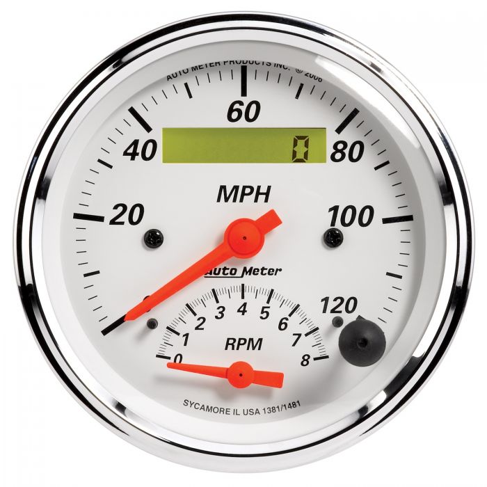 1951-1952 Oldsmobile Aluminum Gauge Panel w/ Auto Meter Street Rod Series Gauges (Speedo/Tach) - Image 6