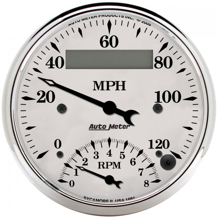 1951-1952 Oldsmobile Aluminum Gauge Panel w/ Auto Meter Street Rod Series Gauges (Speedo/Tach) - Image 10