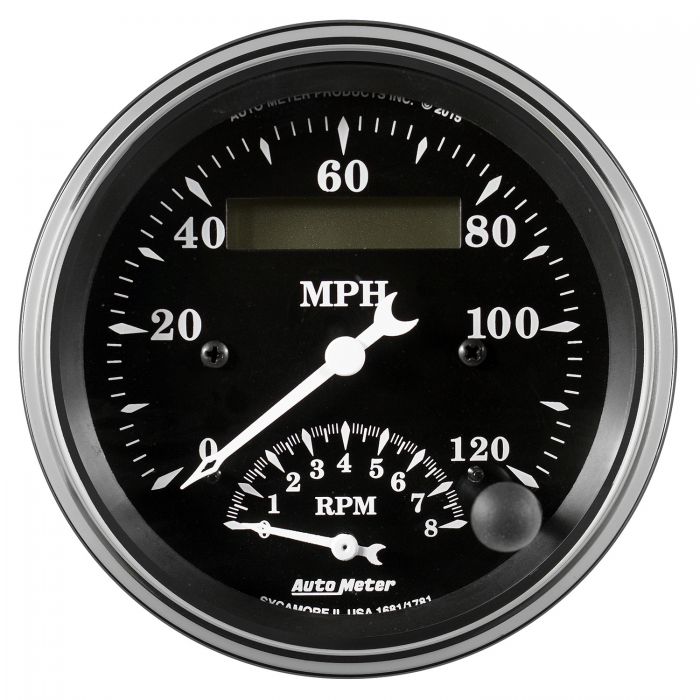 1951-1952 Oldsmobile Aluminum Gauge Panel w/ Auto Meter Street Rod Series Gauges (Speedo/Tach) - Image 8