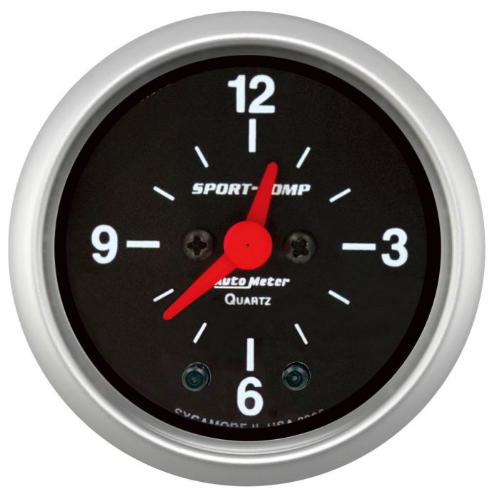 1940 Chevy Car Clock Insert w/ Auto Meter Sport-Comp Clock - Image 2