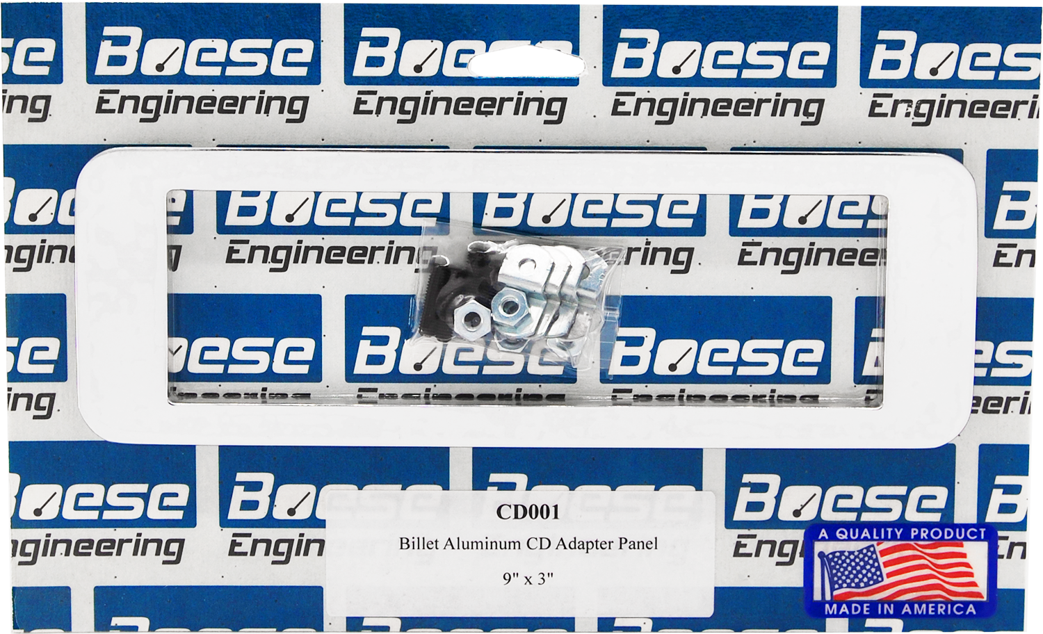 CD001 Universal Aluminum Single DIN CD Patch Panel 9" x 3"