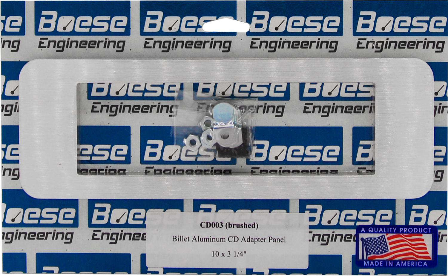 CD003 Universal Aluminum Radio Adapter / CD Patch Panel 10" x 3 1/4"