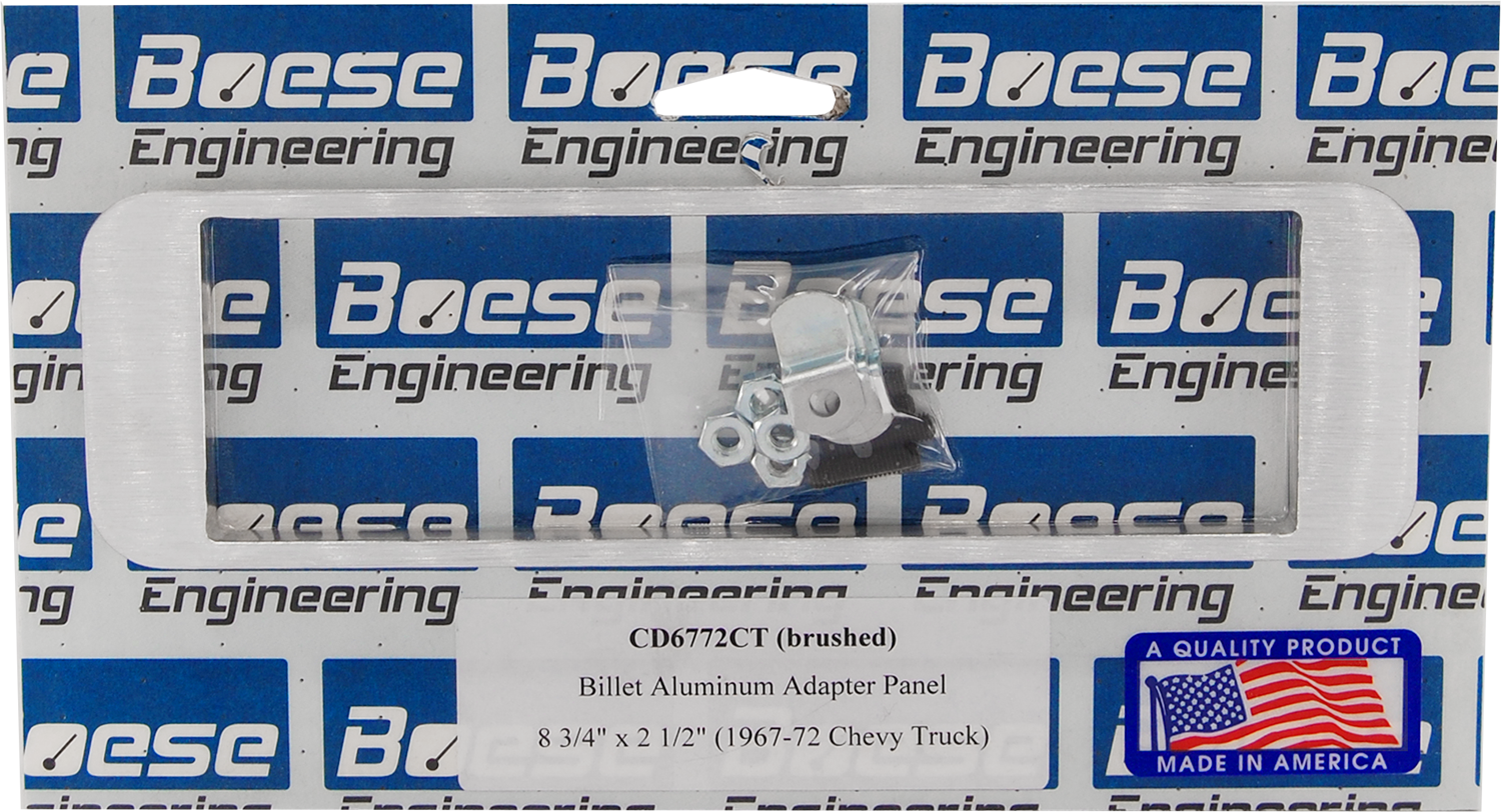 CD6772CT 1967-1972 Chevy Truck Billet Aluminum Stereo Adapter / CD Patch Panel - Image 2