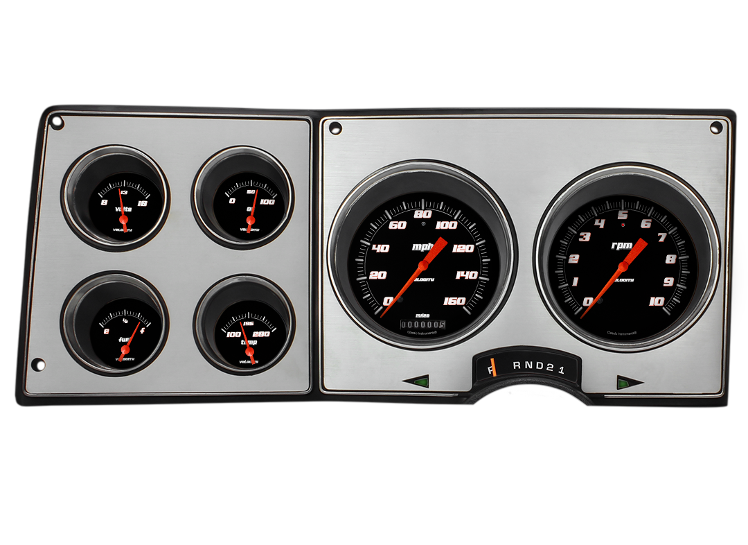 1973-1987 Chevy/GMC Truck Classic Instruments Direct Fit Package (Velocity Black)