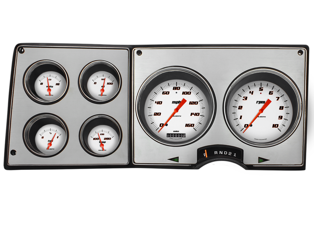 1973-1987 Chevy/GMC Truck Classic Instruments Direct Fit Package (Velocity White)