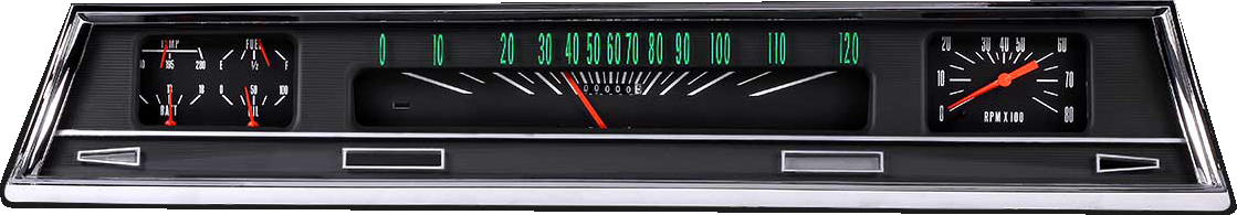 1966-1967 Chevelle Package from Classic Instruments (Black)