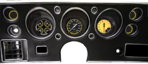 1970-1972 Chevelle Package by Classic Instruments (Auto Cross Yellow)
