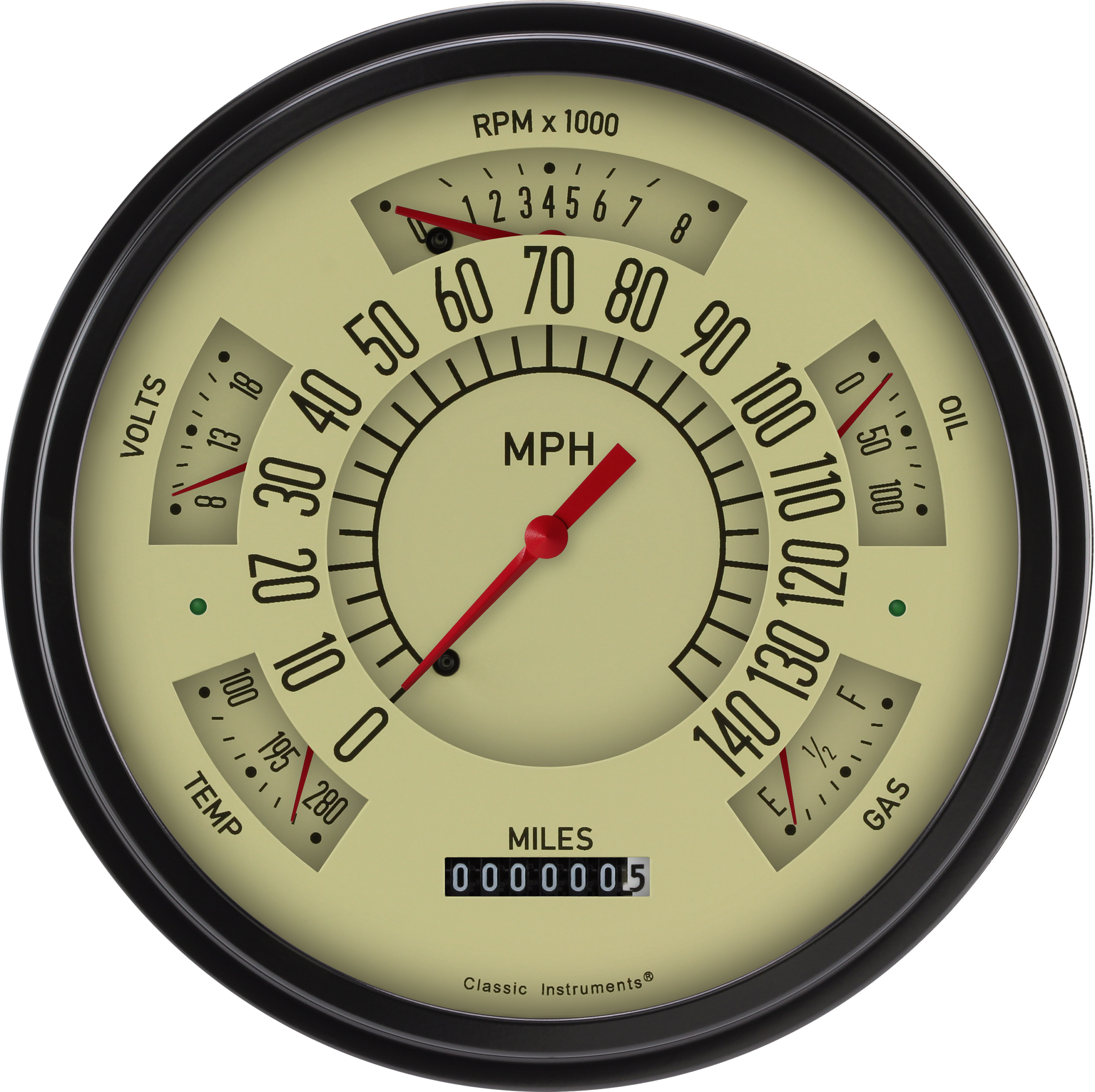 1966-1977 Ford Bronco Tan Direct Fit Package By Classic Instruments