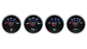 Auto Meter Cobalt 2 1/16" Four Gauge Package