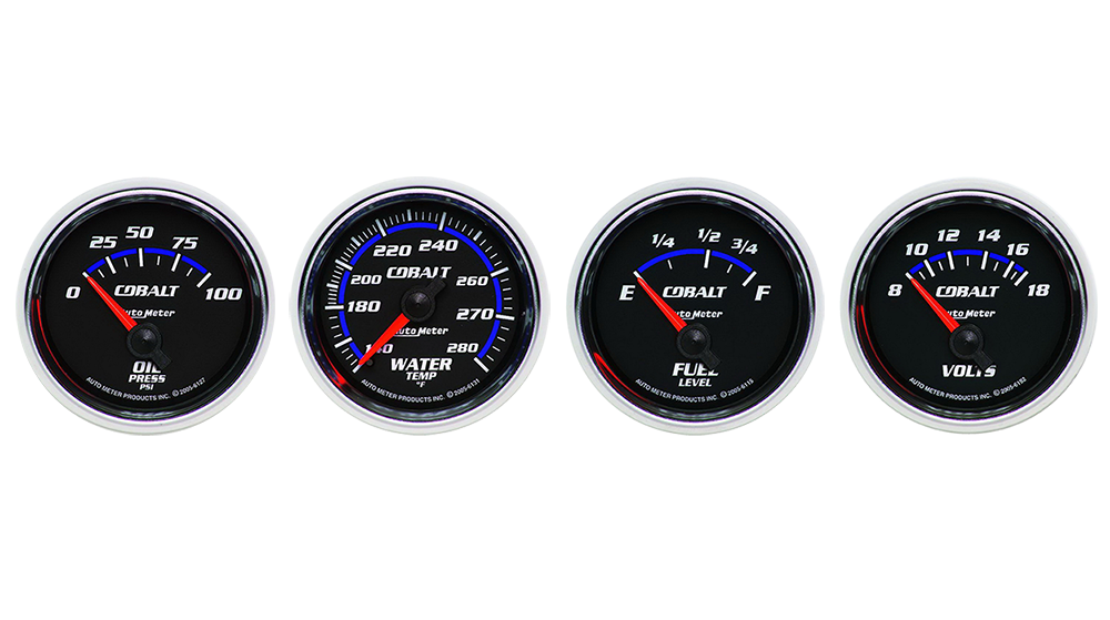 Auto Meter Cobalt 2 1/16" Four Gauge Package - Image 4