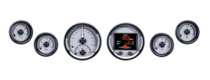 HDX-2060-K Dakota Digital 3 3/8" & 2 1/16" HDX Gauge Kit (silver)