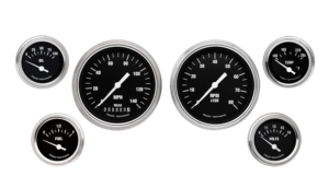 HR01SLF Classic Instruments Hot Rod 6 Gauge Kit (3 3/8" & 2 1/8")