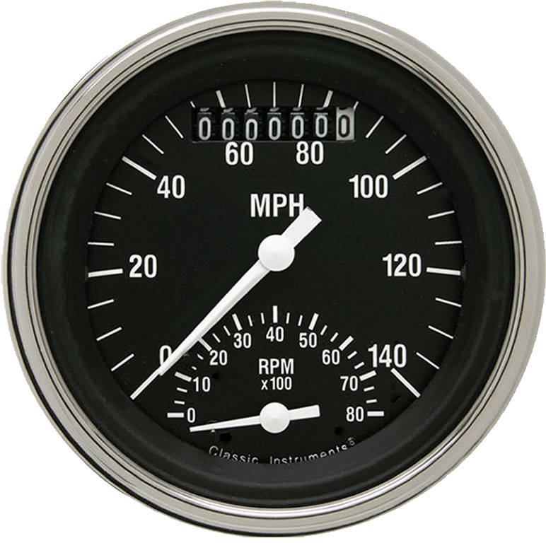 1957 Ford Fairlane Aluminum 5 Gauge Panel w/ Classic Instruments Gauges (Ultimate Speedometer) - Image 2