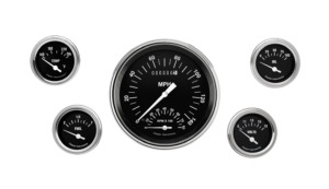 HR65SLF Classic Instruments Hot Rod 5 Gauge Kit (4 5/8" & 2 1/8")